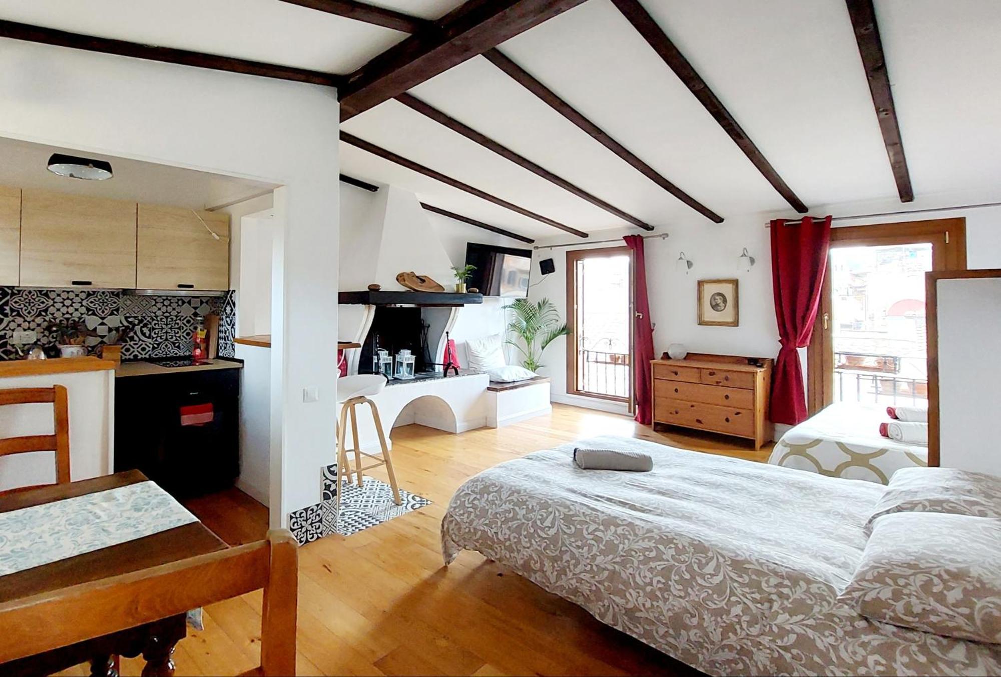 Mattia'S Penthouse - View Over Trastevere Roofs 罗马 客房 照片